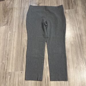 Ralph Lauren Gray Pull On Ankle Length Cotton Viscose Dress Pants Size 12